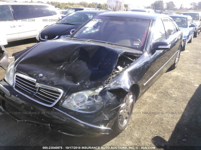 WDBNG70J53A351938 - 2003 MERCEDES-BENZ S 430 BLACK photo 2