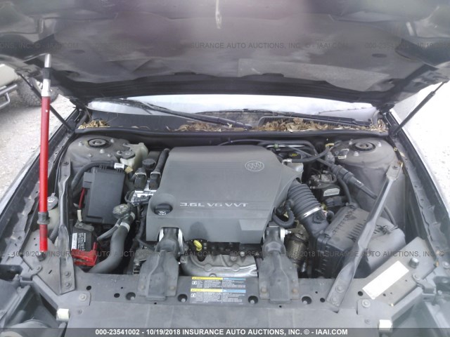 2G4WE587261284623 - 2006 BUICK LACROSSE CXS BLACK photo 10