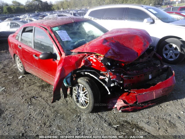 1FAHP34N87W204127 - 2007 FORD FOCUS ZX4/S/SE/SES 红色 照片 1