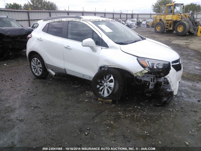 KL4CJBSM3HB017939 - 2017 BUICK ENCORE PREFERRED II WHITE photo 1