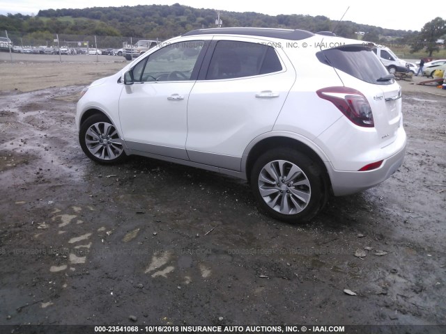 KL4CJBSM3HB017939 - 2017 BUICK ENCORE PREFERRED II WHITE photo 3