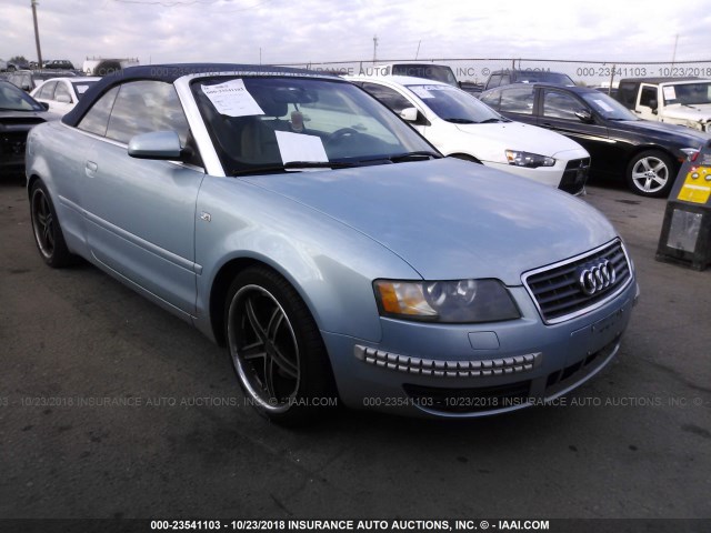 WAUAC48H95K008328 - 2005 AUDI A4 1.8 CABRIOLET BLUE photo 1