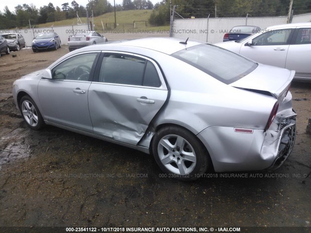 1G1ZH57B49F130855 - 2009 CHEVROLET MALIBU 1LT SILVER photo 3