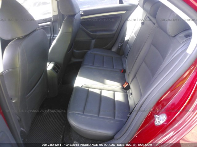 3VWRA71K99M016881 - 2009 VOLKSWAGEN JETTA WOLFSBURG 红色 照片 8