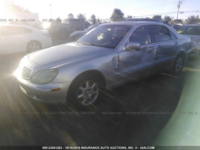WDBNG75J42A315634 - 2002 MERCEDES-BENZ S 500 SILVER photo 2