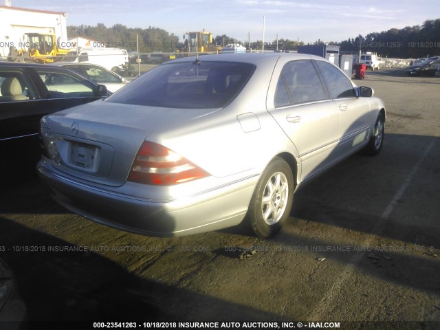 WDBNG75J42A315634 - 2002 MERCEDES-BENZ S 500 SILVER photo 4