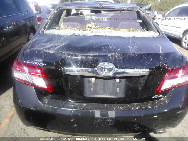 4T1BF3EK8BU159567 - 2011 TOYOTA CAMRY SE/LE/XLE BLACK photo 6