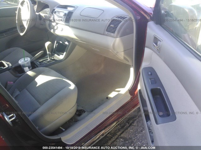 4T1BE32K45U059901 - 2005 TOYOTA CAMRY LE/XLE/SE MAROON photo 5