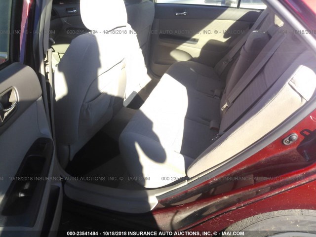 4T1BE32K45U059901 - 2005 TOYOTA CAMRY LE/XLE/SE MAROON photo 8