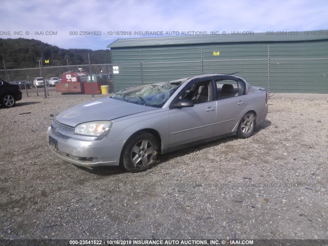 1G1ZT54805F122396 - 2005 CHEVROLET MALIBU LS ვერცხლისფერი ფოტო 2