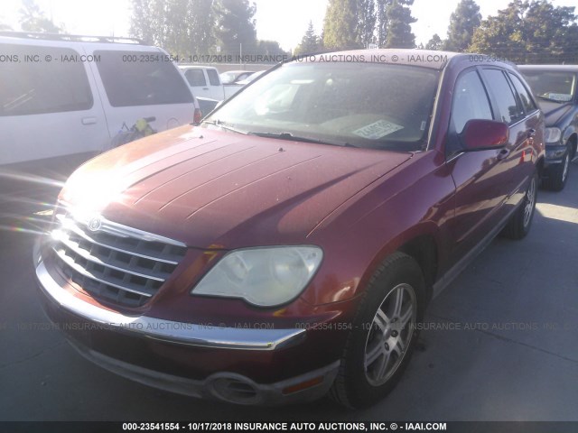 2A8GM68XX7R248207 - 2007 CHRYSLER PACIFICA TOURING RED photo 2