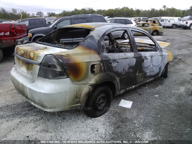 KL1TD566X7B157065 - 2007 CHEVROLET AVEO LS BROWN photo 4