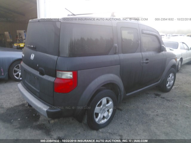 5J6YH28544L031046 - 2004 HONDA ELEMENT EX BLACK photo 4