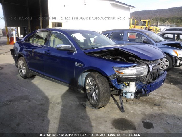 1FAHP2F80DG104336 - 2013 FORD TAURUS LIMITED BLUE photo 1