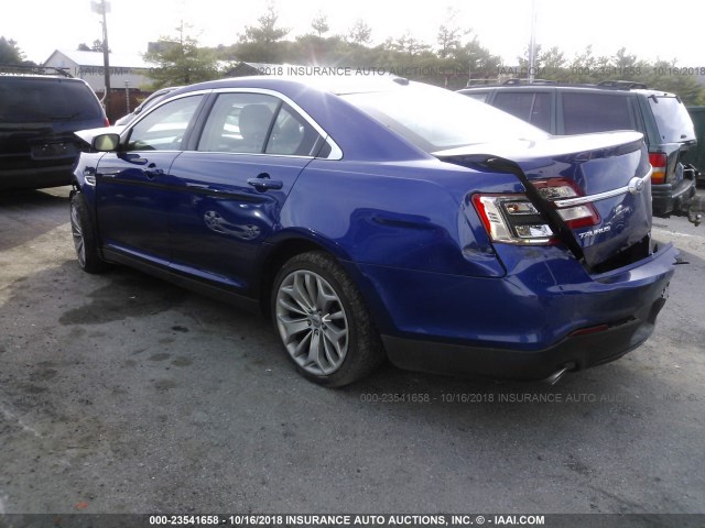 1FAHP2F80DG104336 - 2013 FORD TAURUS LIMITED BLUE photo 3