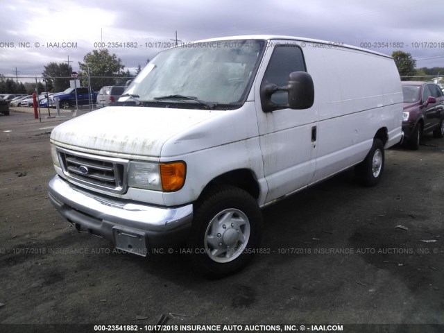 1FTSS34P97DB08955 - 2007 FORD ECONOLINE E350 SUPER DUTY VAN WHITE photo 2