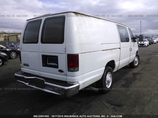 1FTSS34P97DB08955 - 2007 FORD ECONOLINE E350 SUPER DUTY VAN WHITE photo 4