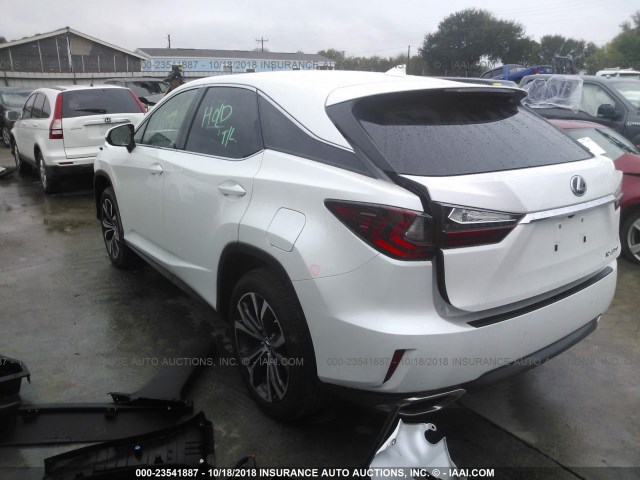 2T2ZZMCA0JC093761 - 2018 LEXUS RX 350/BASE/F SPORT WHITE photo 3