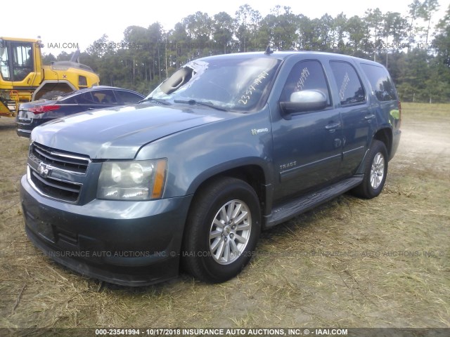 1GNUCDDJ6AR224333 - 2010 CHEVROLET TAHOE HYBRID TEAL photo 2