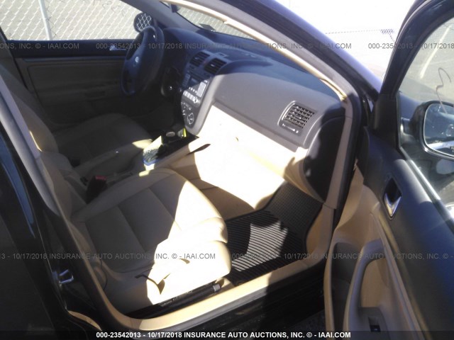 3VWEF71K67M179162 - 2007 VOLKSWAGEN JETTA WOLFSBURG 黑色 照片 5