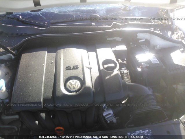 WVWAA7AJ9BW173789 - 2011 VOLKSWAGEN GOLF WHITE photo 10