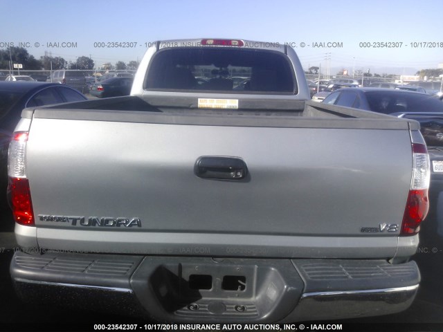 5TBET34104S454214 - 2004 TOYOTA TUNDRA DOUBLE CAB SR5 SILVER photo 6