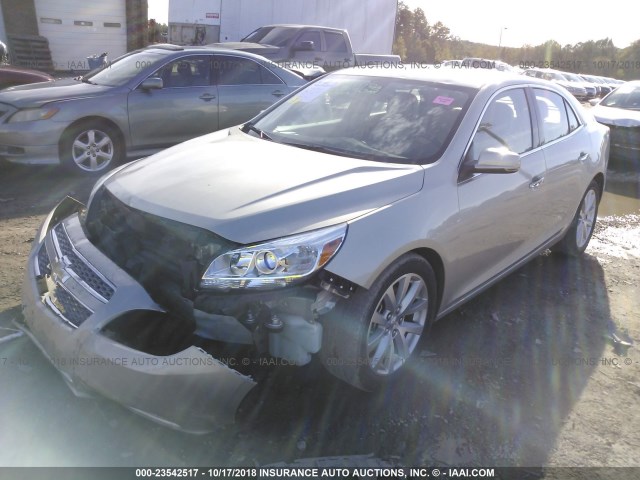1G11J5SX6DF215788 - 2013 CHEVROLET MALIBU LTZ 金色 照片 2