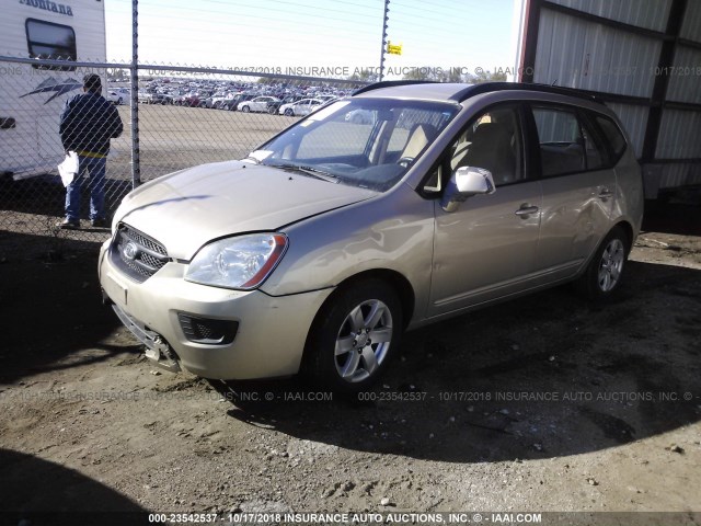 KNAFG526X87166532 - 2008 KIA RONDO LX/EX TAN photo 2