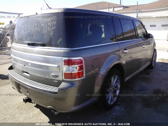 2FMHK6D83DBD02382 - 2013 FORD FLEX LIMITED GRAY photo 4