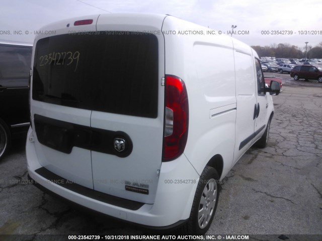 ZFBERFBT3F6A78497 - 2015 RAM PROMASTER CITY SLT WHITE photo 4