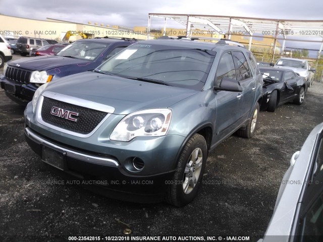 1GKLRKED5AJ129815 - 2010 GMC ACADIA SL TEAL photo 2