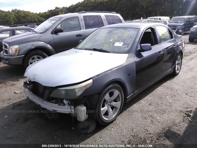 WBANB33514B113424 - 2004 BMW 545 I BLUE photo 2