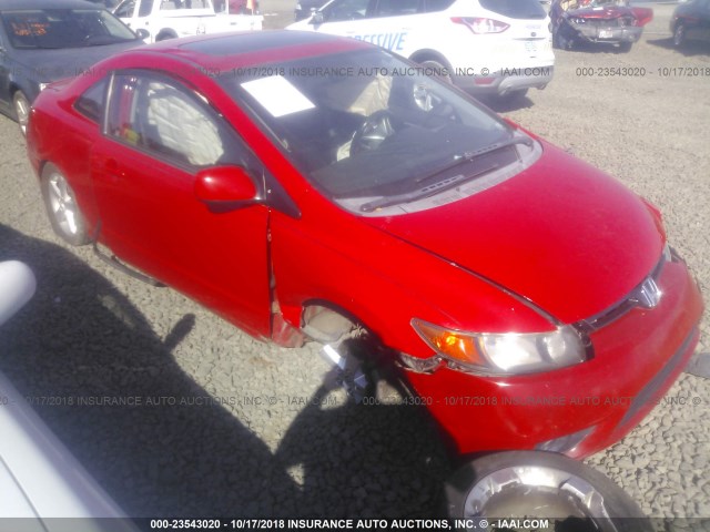 2HGFG11938H509422 - 2008 HONDA CIVIC EXL RED photo 1