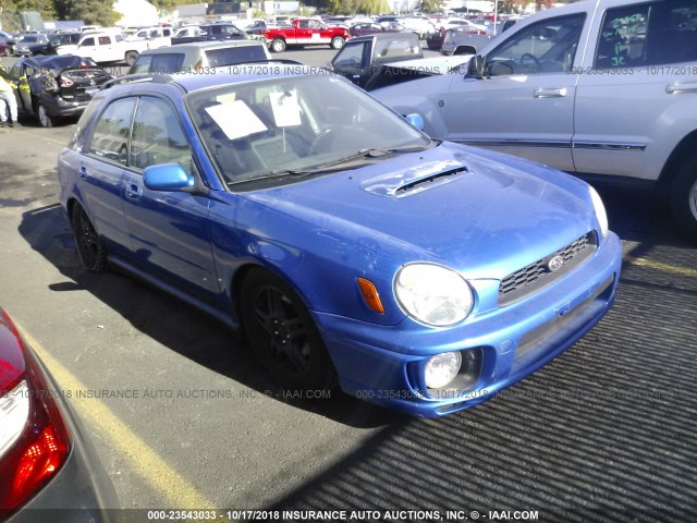 JF1GG29692H802831 - 2002 SUBARU IMPREZA WRX BLUE photo 1