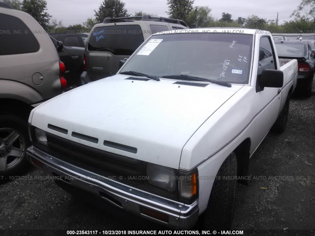 1N6SD16S2MC394615 - 1991 NISSAN TRUCK KING CAB WHITE photo 2