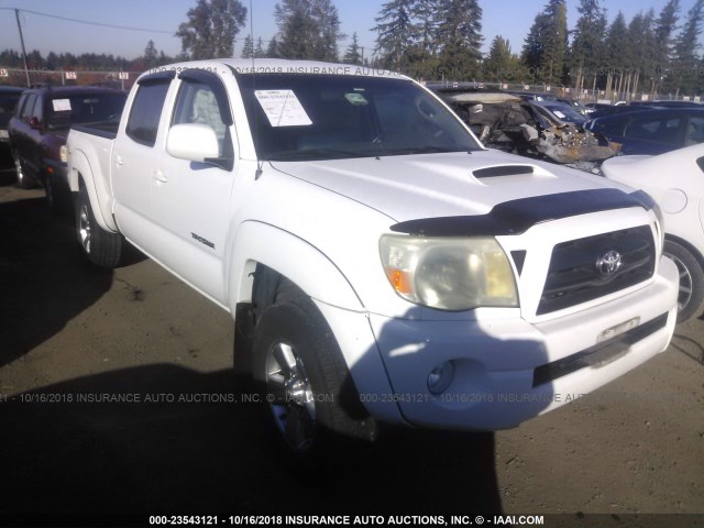 5TEKU72N78Z562908 - 2008 TOYOTA TACOMA DBL CAB PRERUNNER LNG BED WHITE photo 1