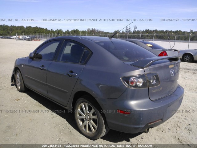 JM1BK12FX71694680 - 2007 MAZDA 3 I GRAY photo 3