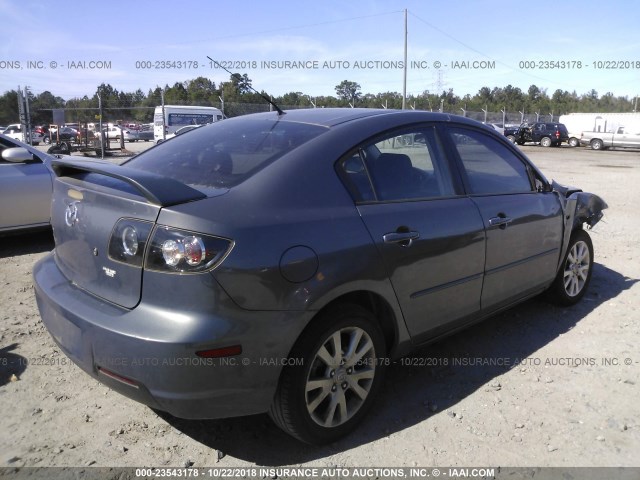 JM1BK12FX71694680 - 2007 MAZDA 3 I GRAY photo 4