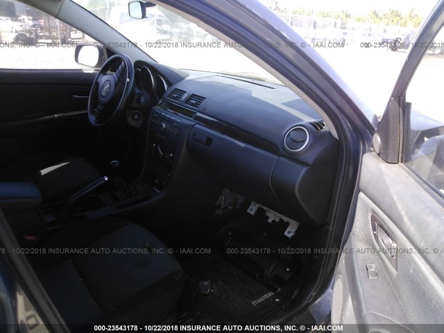 JM1BK12FX71694680 - 2007 MAZDA 3 I GRAY photo 5