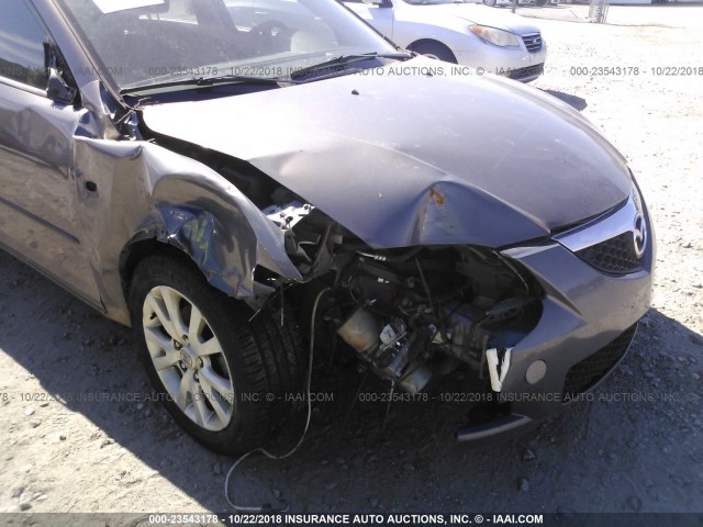 JM1BK12FX71694680 - 2007 MAZDA 3 I GRAY photo 6