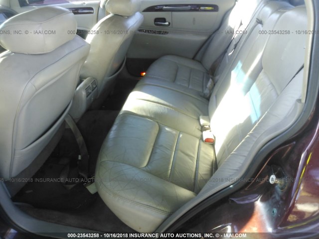 1LNHM81W2YY770864 - 2000 LINCOLN TOWN CAR EXECUTIVE BURGUNDY photo 8