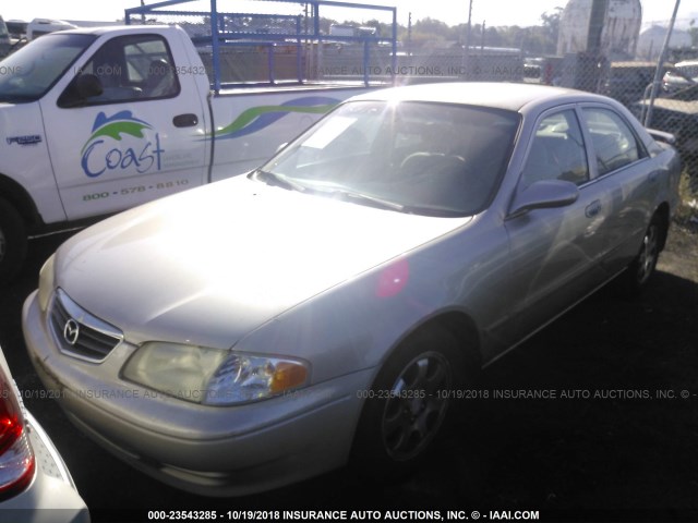 1YVGF22E525264509 - 2002 MAZDA 626 LX BEIGE photo 2