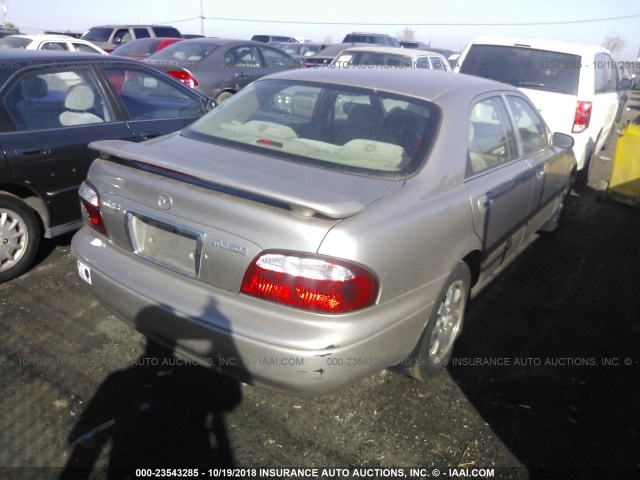 1YVGF22E525264509 - 2002 MAZDA 626 LX BEIGE photo 4