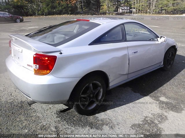 JTDDY32T320057458 - 2002 TOYOTA CELICA GT-S SILVER photo 4