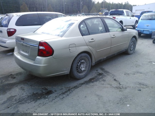 1G1ZS58N98F101957 - 2008 CHEVROLET MALIBU LS ოქროსფერი ფოტო 4