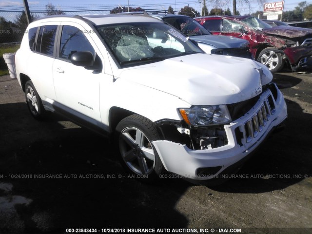 1J4NF5FB8BD187147 - 2011 JEEP COMPASS LIMITED WHITE photo 1