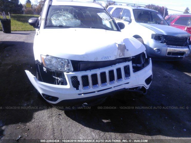 1J4NF5FB8BD187147 - 2011 JEEP COMPASS LIMITED WHITE photo 6