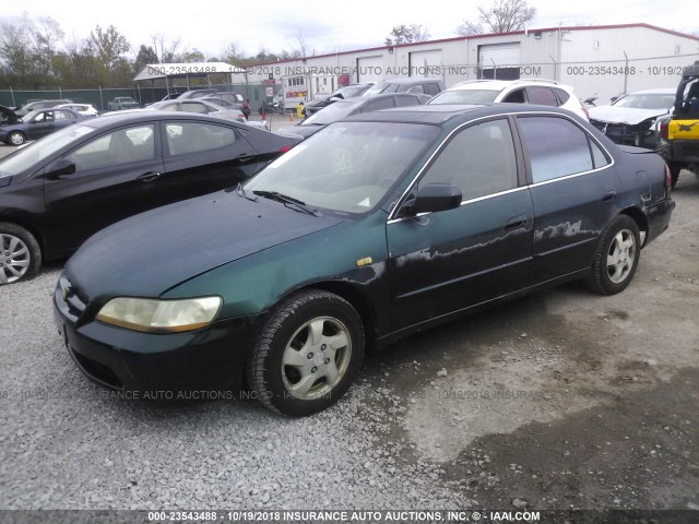 1HGCG6677XA025399 - 1999 HONDA ACCORD EX GREEN photo 2