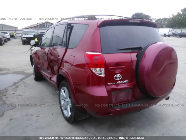 JTMZK32V775014096 - 2007 TOYOTA RAV4 SPORT RED photo 3