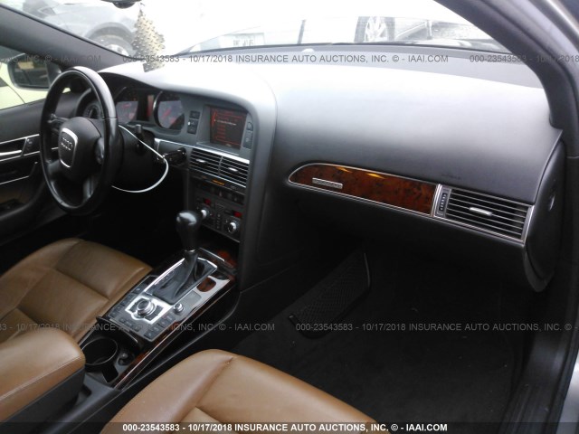 WAUDH74F56N144170 - 2006 AUDI A6 3.2 QUATTRO GRAY photo 5